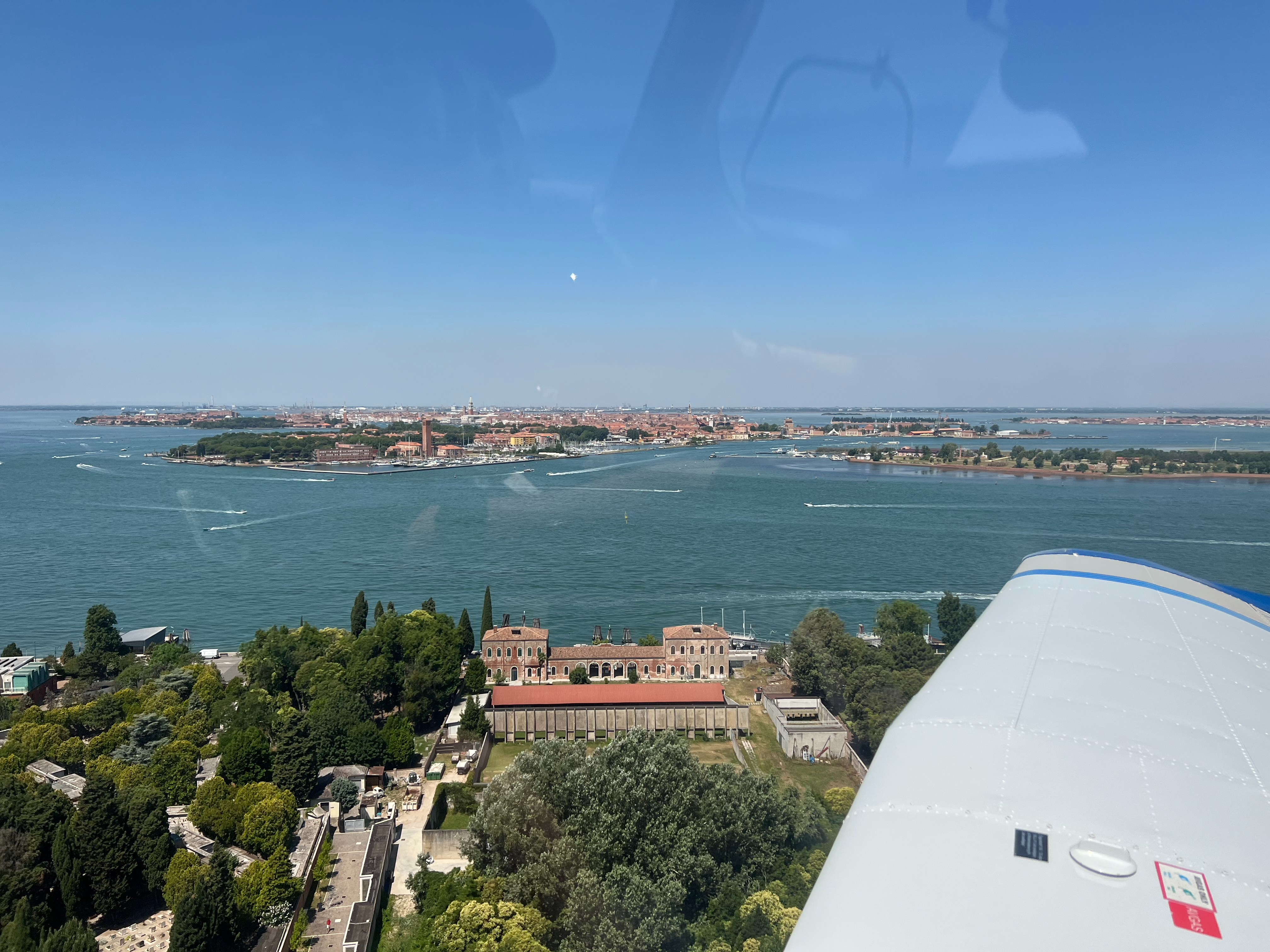 Anflug auf Venedig